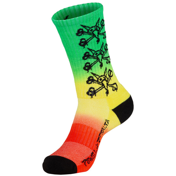 Powell Peralta Vato Rats Cotton Socks Rasta Fade by Powell Peralta