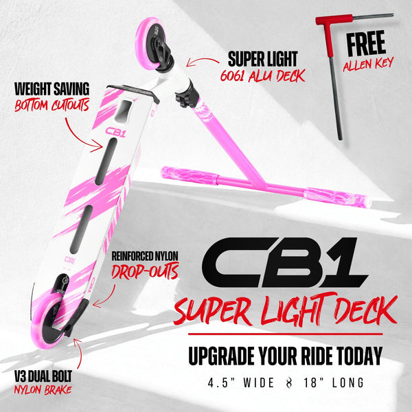CORE CB1 Beginner Scooter - White/Pink