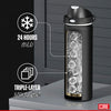 CORE Insulated Water Bottle, Dual Spout 750ml - Black