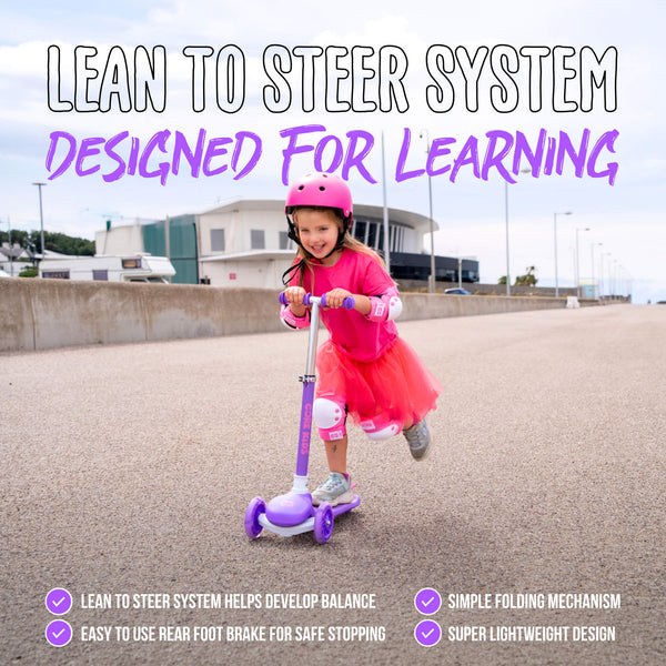 CORE Kids Foldy 3 Wheel Scooter - Purple