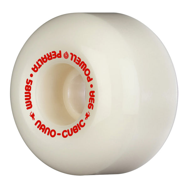 Powell-Peralta Dragon AA Nano Cubic - 58mm x 37.5mm - 93A - Off White / Red by Powell Peralta