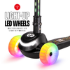 CORE Kids Spark 3 Wheel Scooter (LED Wheel/Bar/Deck) - Black