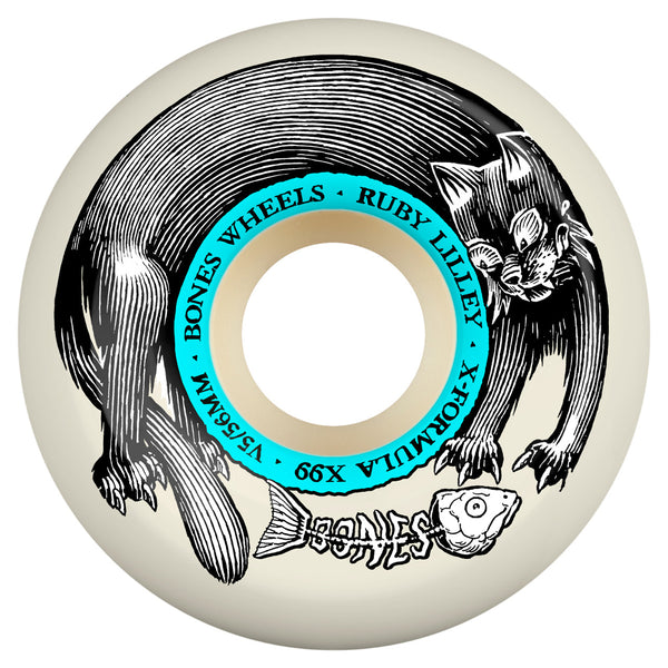 BONES Wheels X-Formula Ruby Lilley 'Black Cat' 58mm V5 Sidecuts 99A by Bones Wheels
