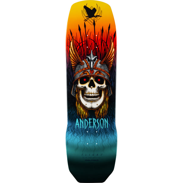 Powell-Peralta Andy Anderson Heron Skull Teal *FLIGHT 9.13" - Shape 290