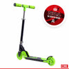 CORE Kids Foldy Junior Kick Scooter – Black/Green (LED Wheel)