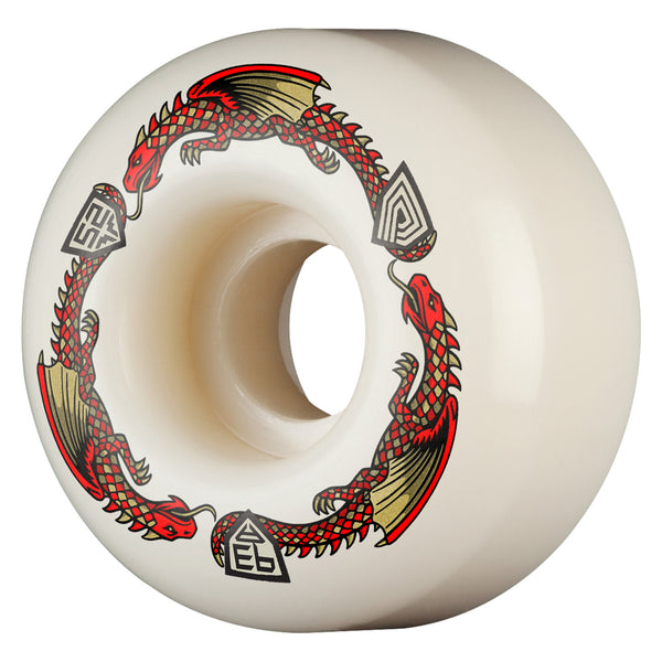 Powell-Peralta Dragon Formula - 52mm x 31mm - 93A - V1 - Off White / Red by Powell Peralta