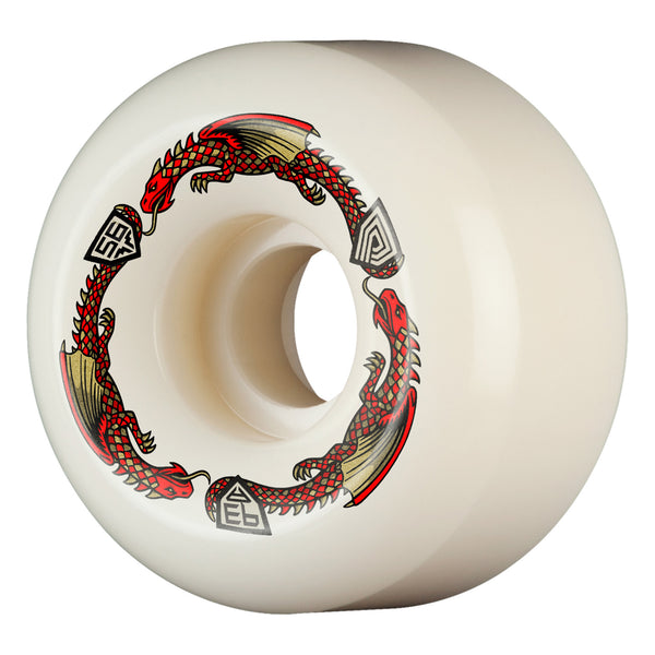 Powell-Peralta Dragon Formula - 56mm x 36mm - 93A - V6 - Off White / Red by Powell Peralta