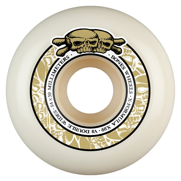 BONES Wheels 'Double Wides' - 54mm - 99A - V8' X-Formula by Bones Wheels