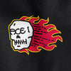 Ace Combust pocket flaming skull graphic detail