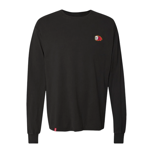 Ace Combust Pocket Long Sleeve Tee Black front