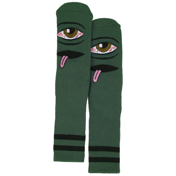 Toy Machine Bloodshot Eye Sock Forest by Toy Machine