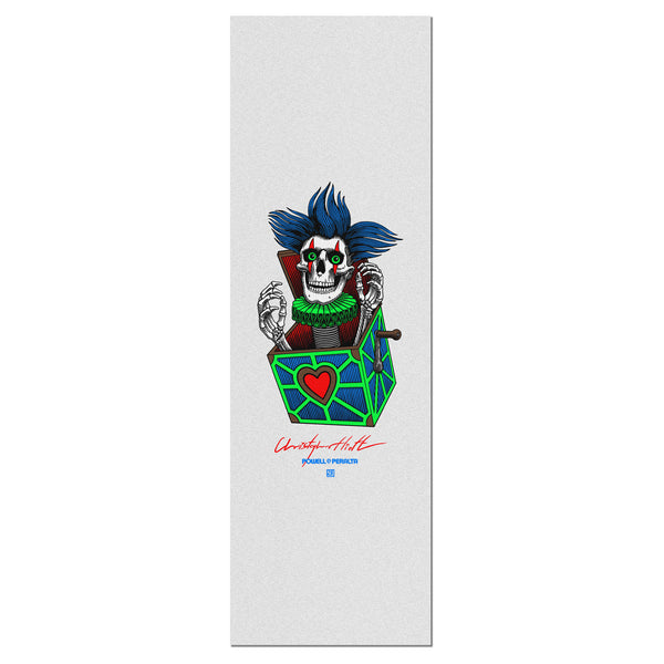 Powell-Peralta Chris Hiett - Skull - 10.5" Griptape Clear by Powell Peralta