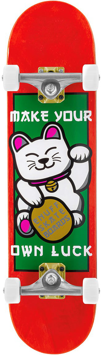Enuff Lucky Cat Red Complete Skateboard - 8.0" x 32"