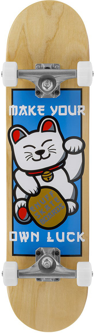 Enuff Lucky Cat Mini Natural Complete Skateboard - 7.25" x 29.5"