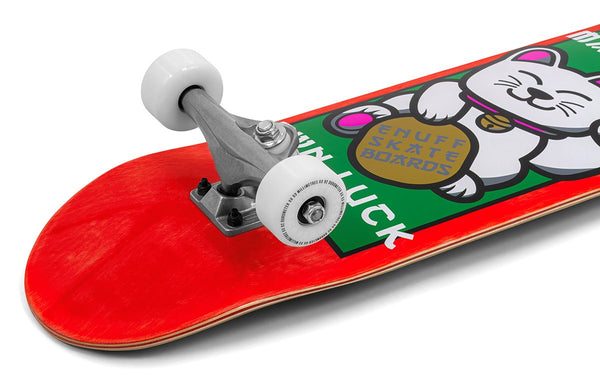 Enuff Lucky Cat Mini Red Complete Skateboard - 7.25" x 29.5"