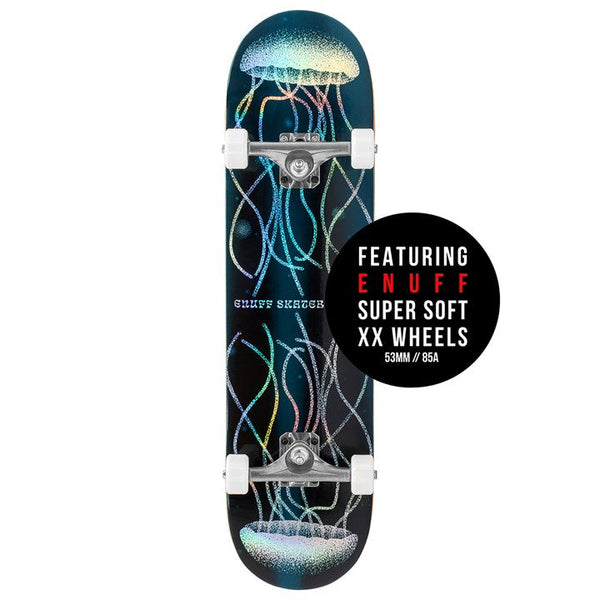Enuff Abyss Hologram Jellyfish Skateboard - 8.0"