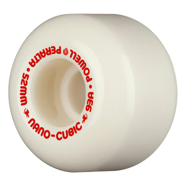Powell-Peralta Dragon Formula AA Nano Cubic - 52mm x 36mm - 93A - Off White / Red by Powell Peralta