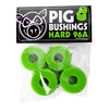 Pig Wheels Hard 96A Neon Green Bushings