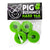 Pig Wheels Hard 96A Neon Green Bushings