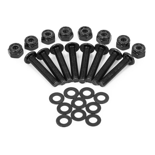 Mindless Drop Thru Bolts (Pack Of 8) - Black
