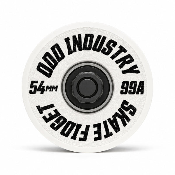 Odd Industry 54mm Skate Wheel Fidget Spinner – White