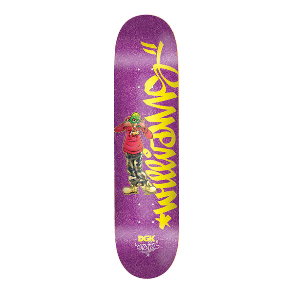 DGK Cheesin' Williams Deck Purple Glitter 8.38" by DGK