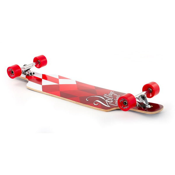 Voltage DT White/Red Longboard - 39"