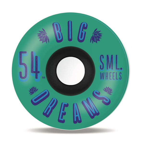 sml. Wheels Succulent Cruisers 'Blue Lagoon' 54mm 92a