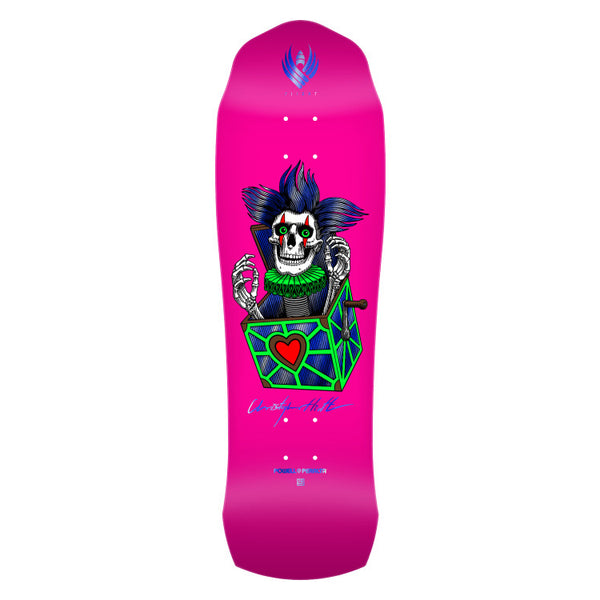 Powell Peralta Pro Chris Hiett Skull FLIGHT Deck Pink - 9.5" x 31.13" by Powell Peralta