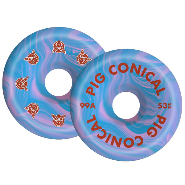 Pig Wheels Conical Swirl 53mm / 99A by Pig Wheels