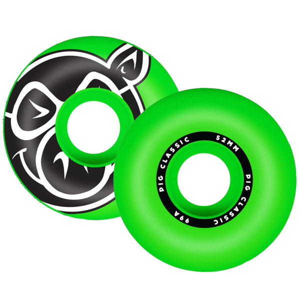 Pig Wheels Classic 52mm / 99A Green