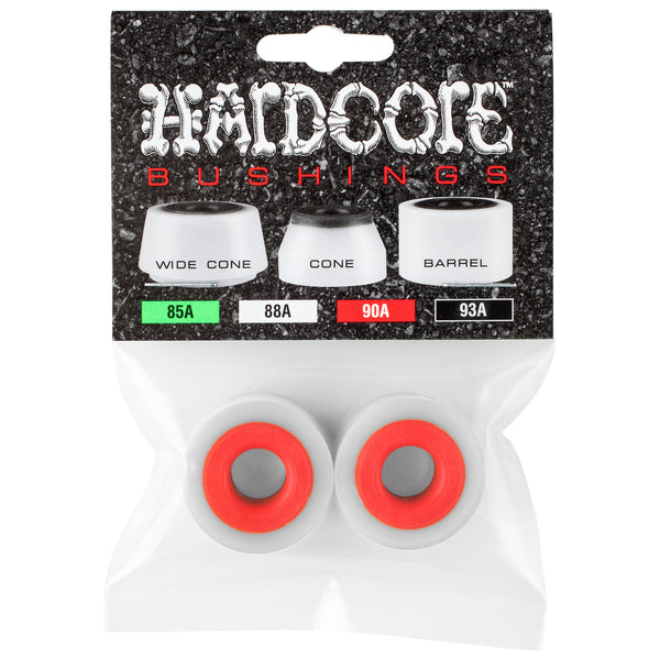 Hardcore Bushings Barrel Bushing 88A Set White/Red by Hardcore
