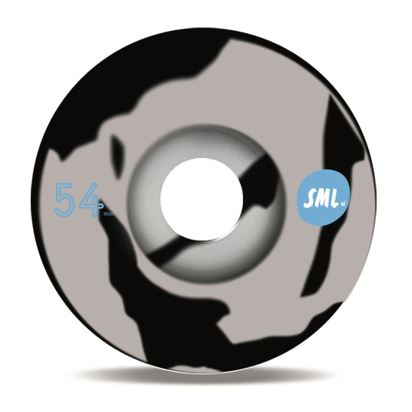 sml. Wheels Grocery Bag 54mm BLACK/ GREY SWIRL V-Cut 99a AG Formular by sml.
