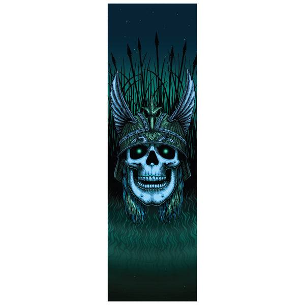 Powell Peralta Anderson Green Skull Grip Tape Sheet 9" x 33" by Powell Peralta