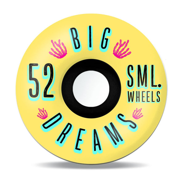 sml. Wheels Succulent Cruiser Mellow Yellow 52mm V-Cut 92a