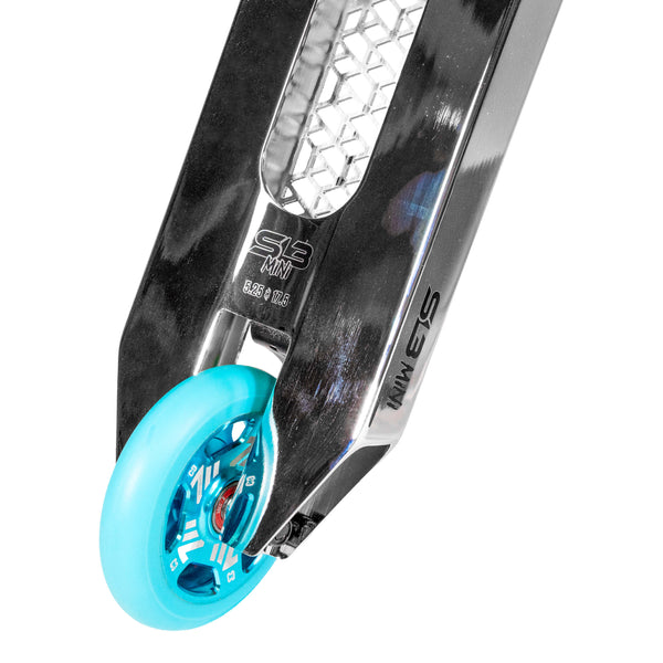 CORE SL3 Mini Complete Scooter - Chrome/Teal (17.5")