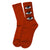 Toy Machine Eye Stack Sock Red Rust