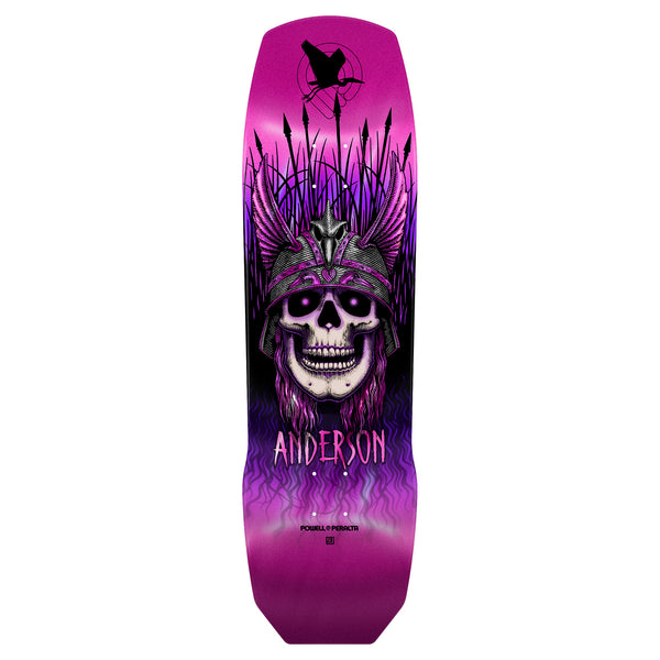 Powell Peralta Andy Anderson - Heron Skull - 9.13" 7-Py Construction - Pink Foil by Powell Peralta