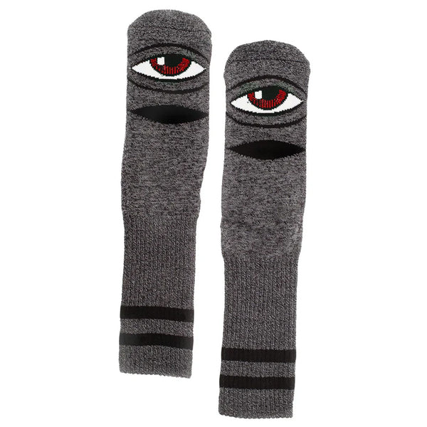 Toy Machine Heather Sect Eye Sock Heather Black by Toy Machine