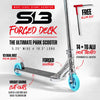 CORE SL3 Complete Stunt Scooter - Chrome/Teal