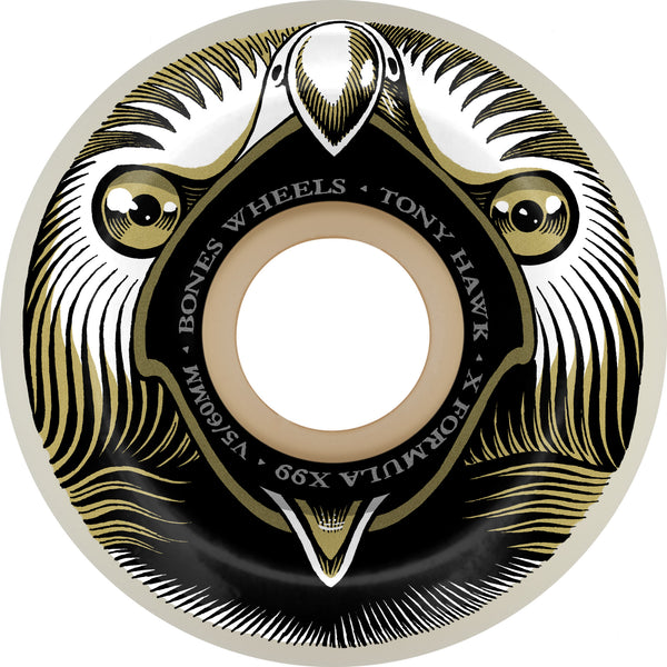 BONES Wheels Hawk "Beak & Destroy" 60mm V5 Sidecut X-Formula 99a by Bones Wheels