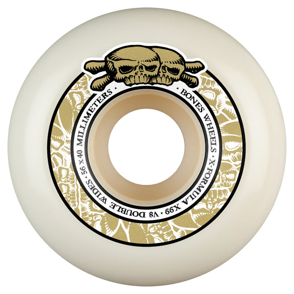 BONES Wheels 'Double Wides' - 56mm - 99A - V8' X-Formula by Bones Wheels