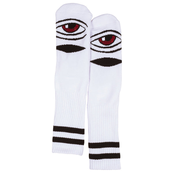 Toy Machine Sect Eye Sock White by Toy Machine