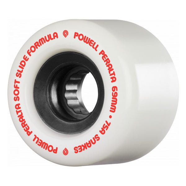 Powell Peralta Snakes Skateboard Wheels 69mm 75A White by Powell Peralta