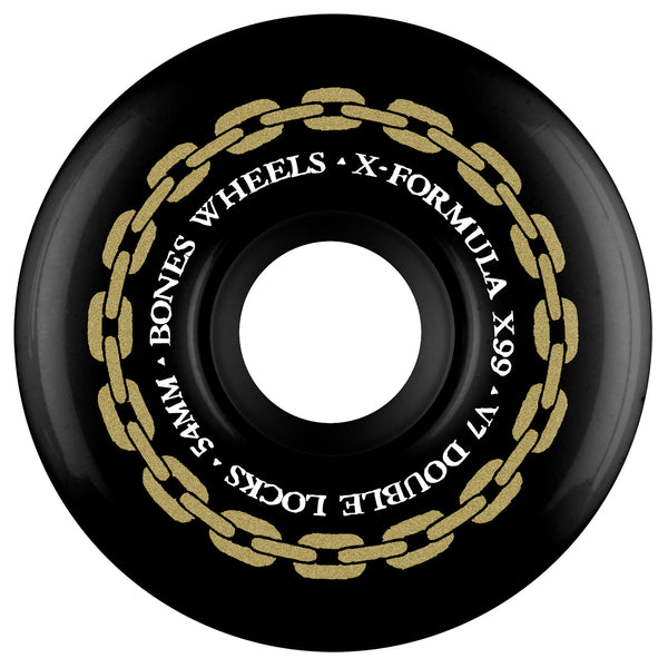 BONES Wheels X-Formula 54mm V7 Double Locks X99 Black (Spring '26) by Bones Wheels