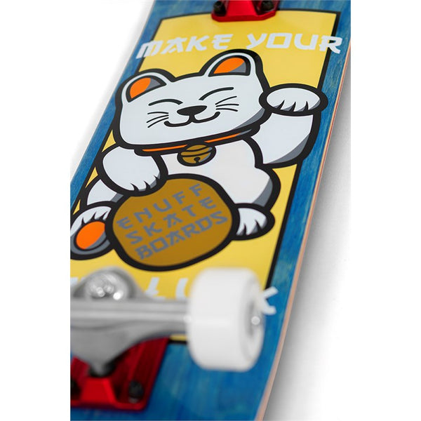Enuff Lucky Cat Blue Mini Skateboard - 7.25"