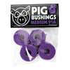 Pig Wheels Medium 91A Purple Bushings