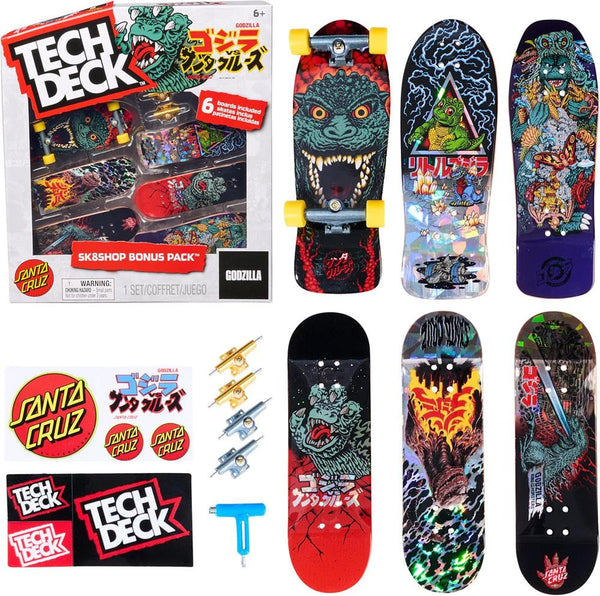Tech Deck Santa Cruz x Godzilla Sk8shop Bonus Pack