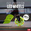 CORE Kids Foldy Junior Kick Scooter – Black/Green (LED Wheel)
