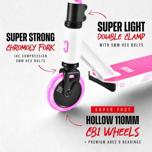 CORE CB1 Beginner Scooter - White/Pink